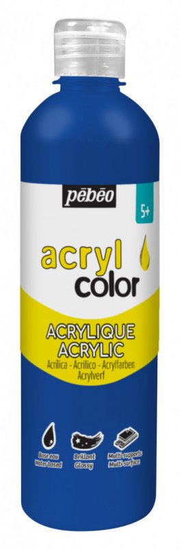 Pebeo Acrylcolor Pintura acrílica fluida 500 ml - Primary Blue