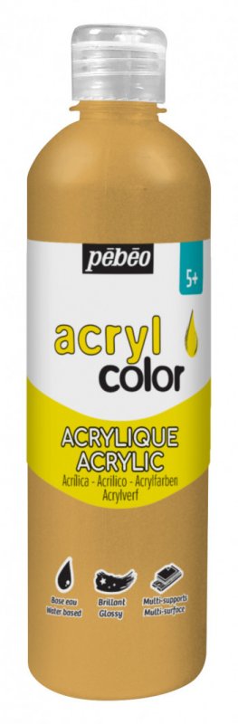 Pebeo Acrylcolor Pintura acrílica fluida 500 ml - Oro