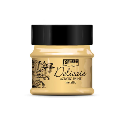 Pentart Delicate Metallic Pintura acrílica 50 ml - Oro