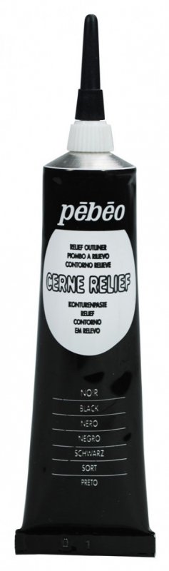 Pebeo Cerne Relief Omlijning 37 ml - Negro