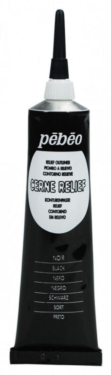 Pebeo Cerne Relief Omlijning 37 ml - Negro
