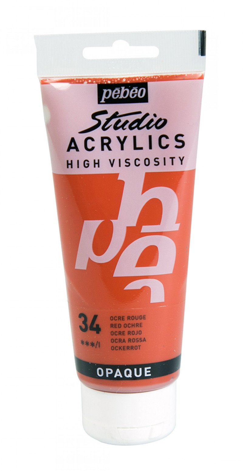 Pebeo Studio Pintura acrílica 100 ml - 34 - Ocre rojo