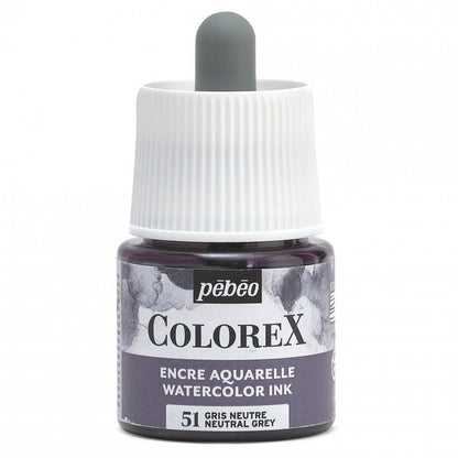 Pebeo Colorex Tinta acuarelable 45 ml - 51 - Gris neutro