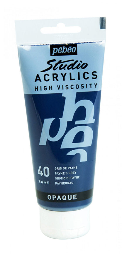 Pebeo Studio Pintura acrílica 100 ml - 40 - Gris de Payne