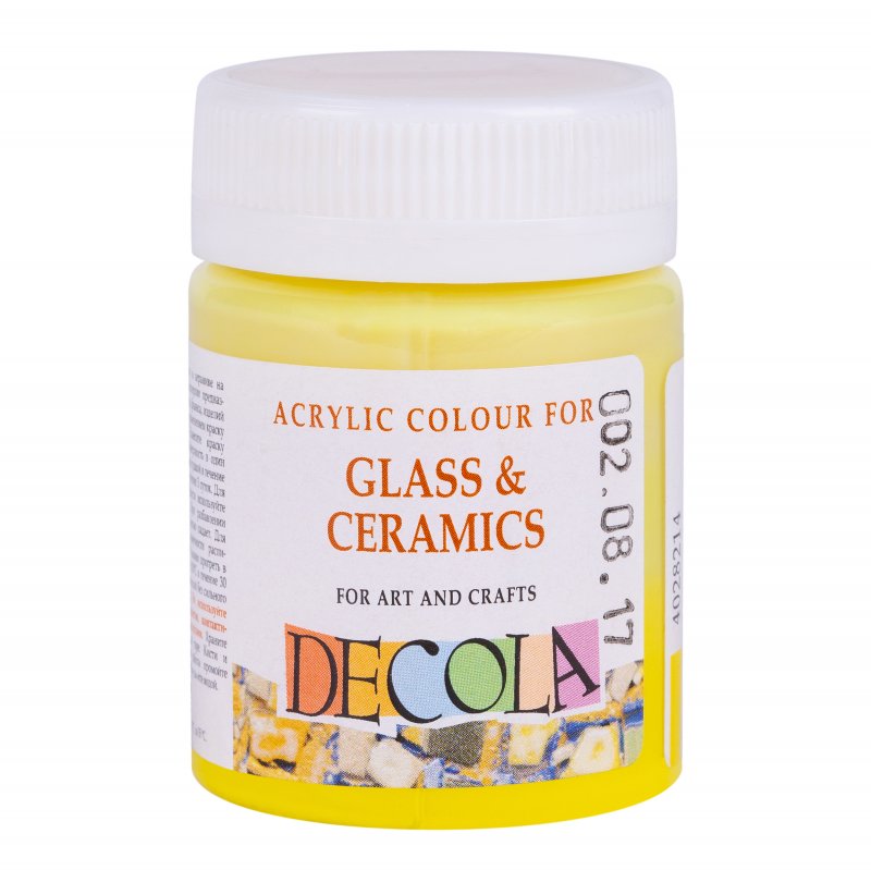Decola Glass & Ceramics Pintura acrílica 50 ml - Lemon