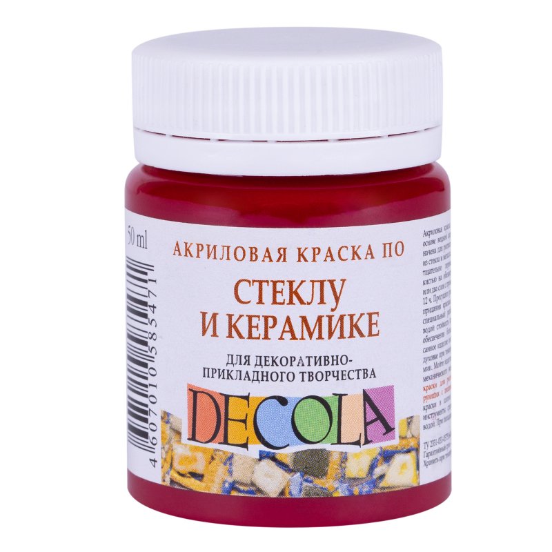 Decola Glass & Ceramics Pintura acrílica 50 ml - Carmine