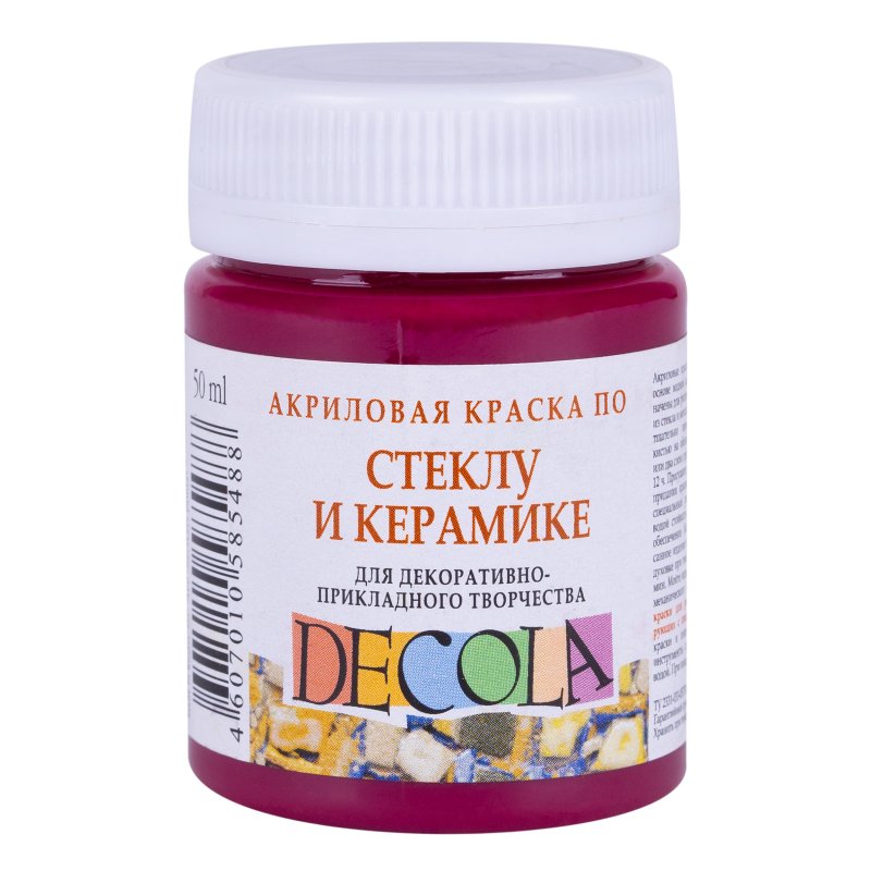 Decola Glass & Ceramics Pintura acrílica 50 ml - Rojo