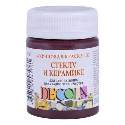 Decola Glass & Ceramics Pintura acrílica 50 ml - Marrón