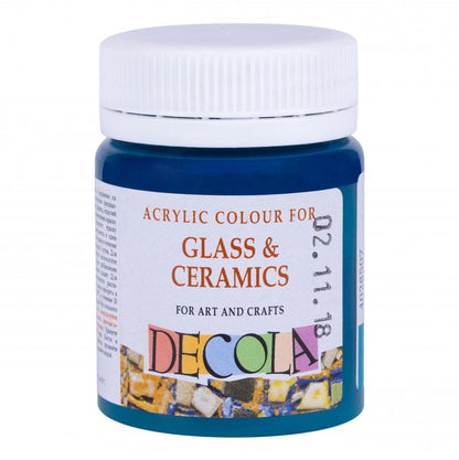 Decola Glass & Ceramics Pintura acrílica 50 ml - Turquoise Blue