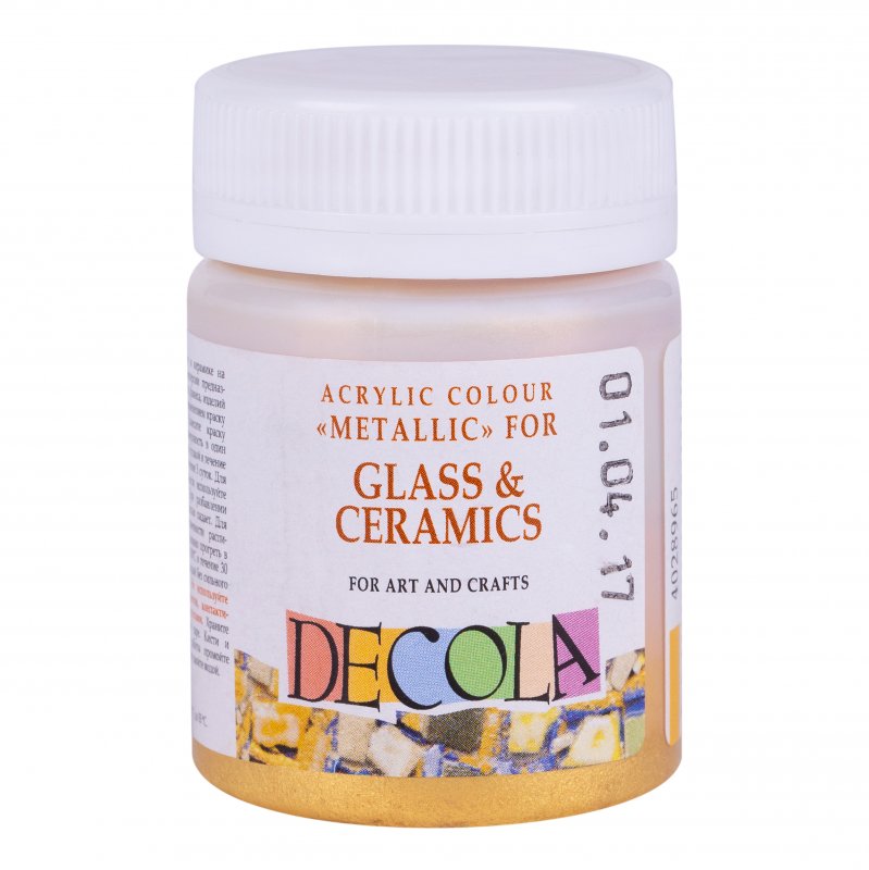 Decola Glass & Ceramics Pintura acrílica 50 ml - Oro