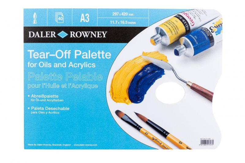 Daler-Rowney Scheurpalet - Olie/Acryl A3 - 40 hojas