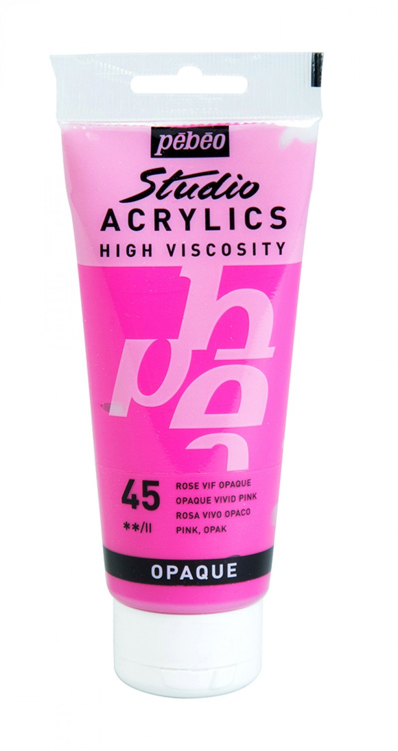 Pebeo Studio Pintura acrílica 100 ml - 45 - Opaco Rosa brillante