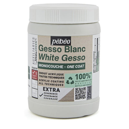 Pebeo Studio Green Gesso - Una capa Blanco - 225 ml
