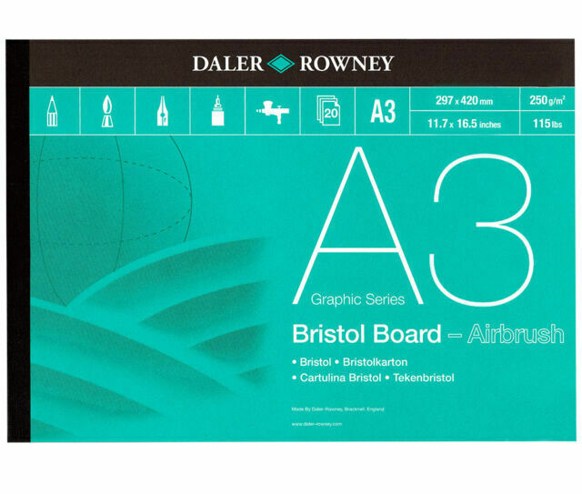 Daler-Rowney Bristol Board Pad - A3 - 20 hojas