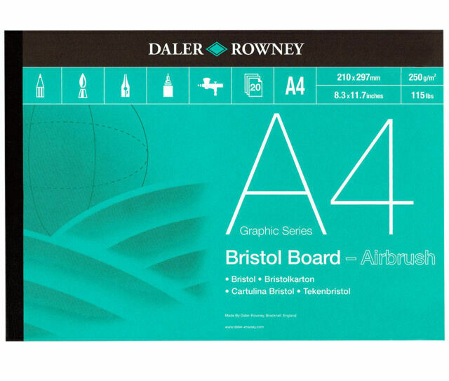 Daler-Rowney Bristol Board Pad - A4 - 20 hojas