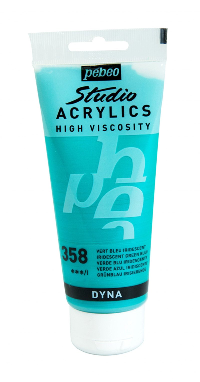 Pebeo Studio Pintura acrílica 100 ml - 358 - Azul Iridiscente