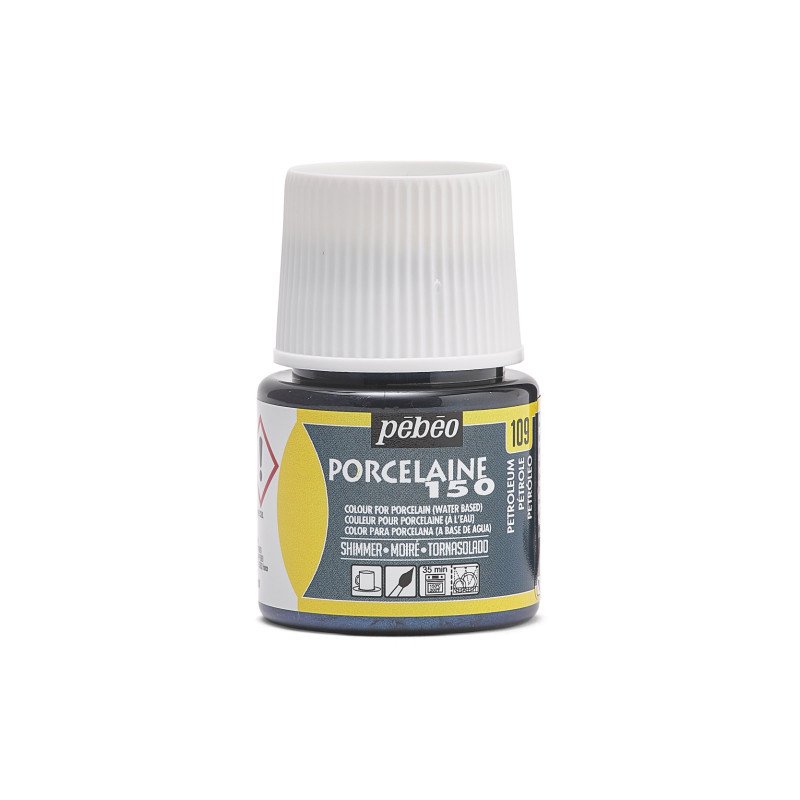 Pebeo Porcelaine 150 Moire Pintura para porcelana 45 ml - 109 - Petroleum Moir Roze Moiré