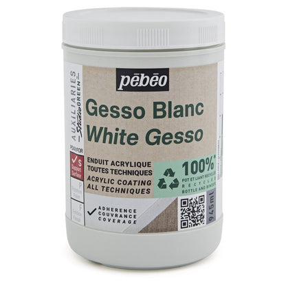 Pebeo Studio Green Gesso - Blanco - 945 ml