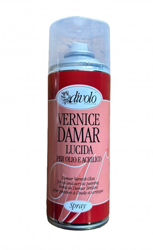 Divolo Dammar Barniz para cuadros Spray 400 ml - Brillante