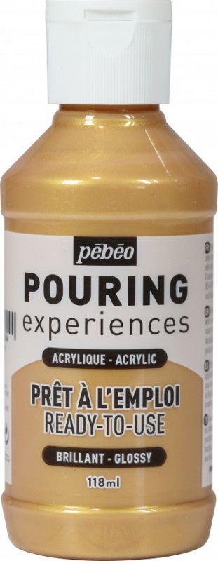 Pebeo Pouring Experiences Glanzend Acryl 118 ml - Oro