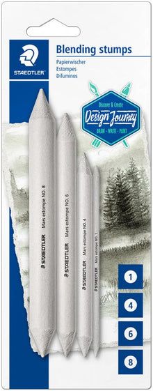 Staedtler Set de 4 difuminos, tamaños 1, 4, 6 y 8