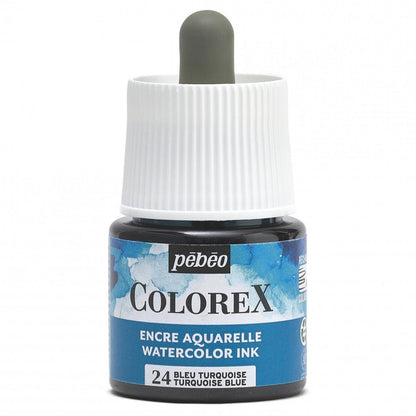 Pebeo Colorex Tinta acuarelable 45 ml - 24 - Azul turquesa