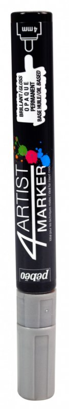 Pebeo 4Artist Oil Marker 4 mm - Plata