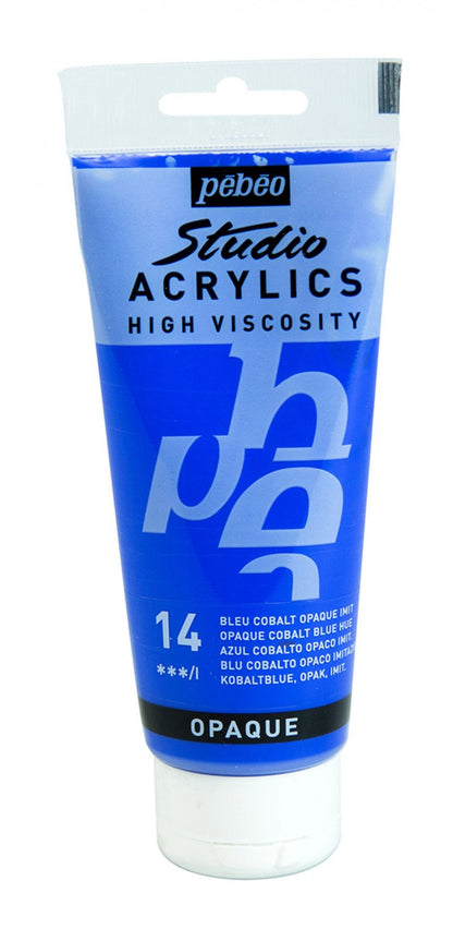 Pebeo Studio Pintura acrílica 100 ml - 14 - Azul cobalto opaco (imitación)