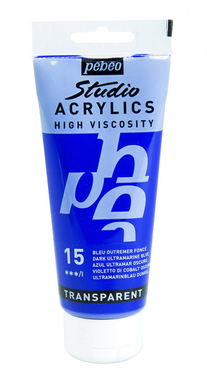 Pebeo Studio Pintura acrílica 100 ml - 15 - Azul cobalto opaco (imitación)