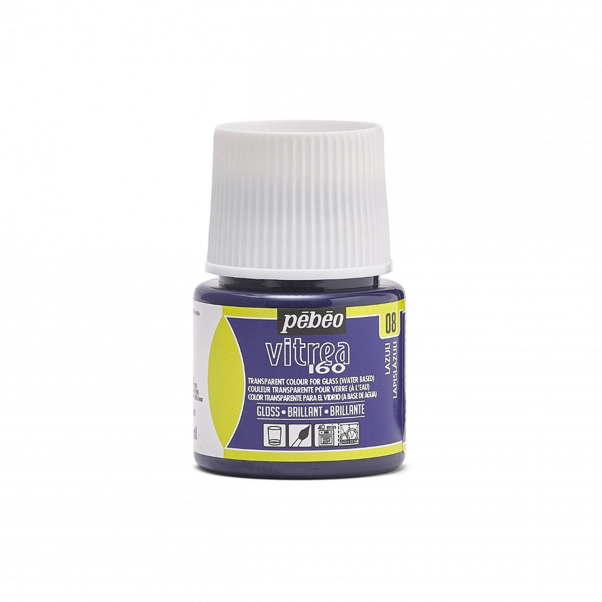 Pebeo Vitrea 160 Pintura para vidrio 45 ml Glanzend - 08 - Lapis Lazuli