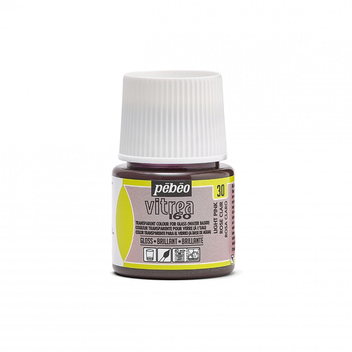 Pebeo Vitrea 160 Pintura para vidrio 45 ml Glanzend - 30 - Lichtroze