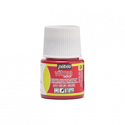 Pebeo Vitrea 160 Pintura para vidrio 45 ml Glanzend - 04 - Rode Peper