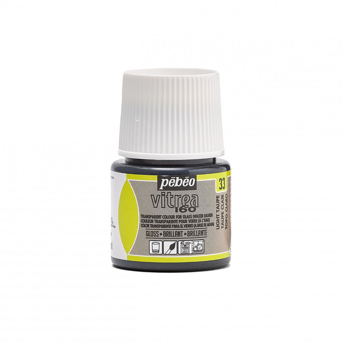 Pebeo Vitrea 160 Pintura para vidrio 45 ml Glanzend - 33 - Lichttaupe