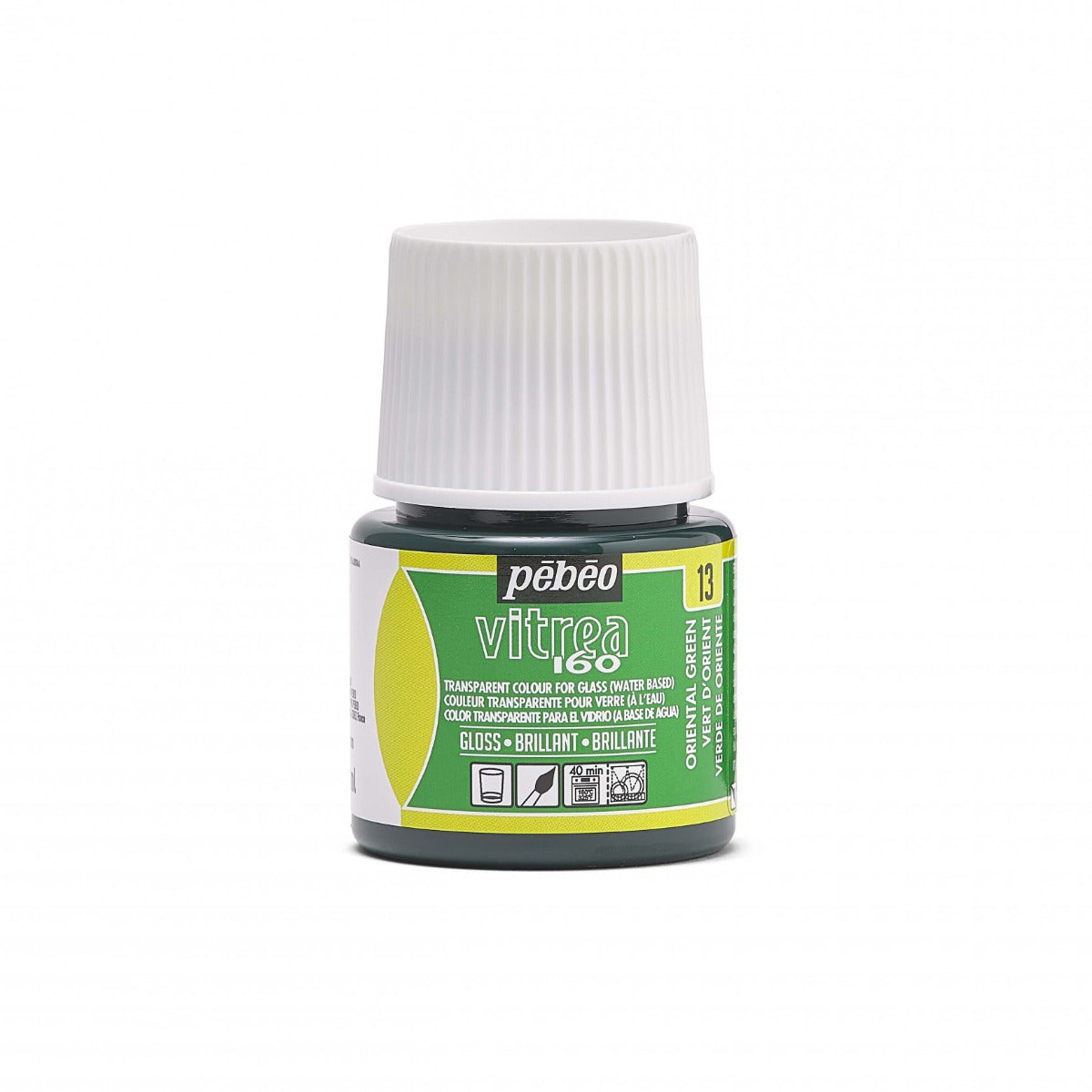 Pebeo Vitrea 160 Pintura para vidrio 45 ml Glanzend - 13 - Verde oriental