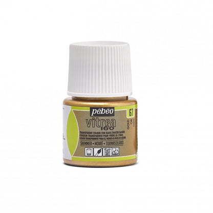 Pebeo Vitrea 160 Moiré Pintura para vidrio 45 ml - 67 - Oro Moiré