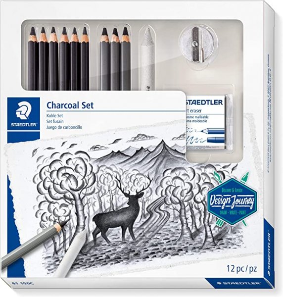 Staedtler Gemengde Houtskool Potloden set 12 st.