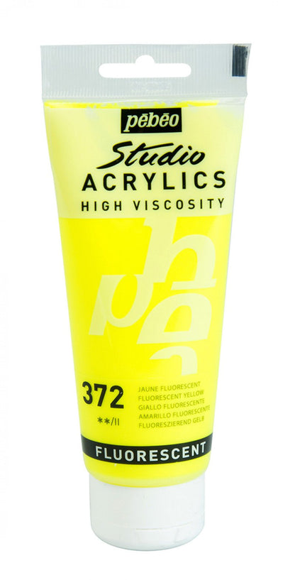 Pebeo Studio Pintura acrílica 100 ml - 372 - Fluorescente Amarillo