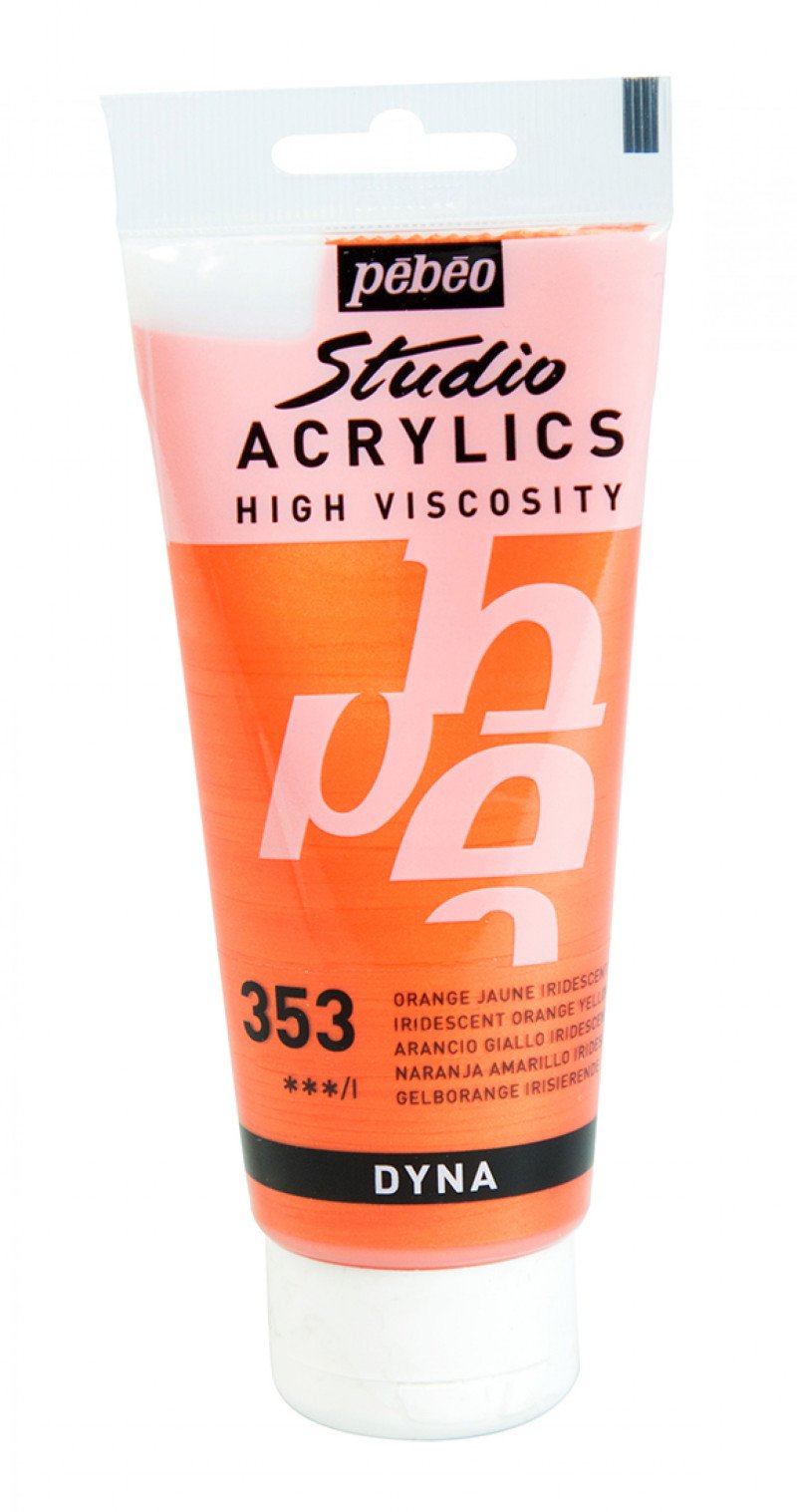 Pebeo Studio Pintura acrílica 100 ml - 353 - Naranja-Amarillo Iridiscente