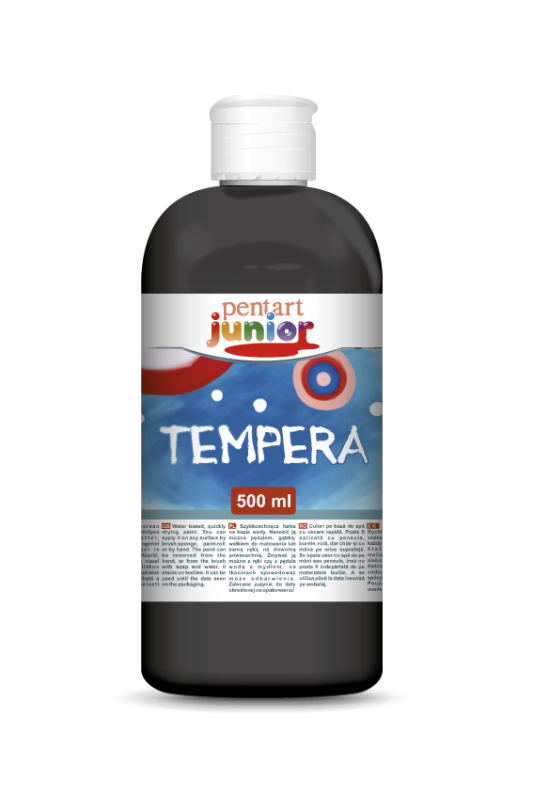 Pentart Pintura témpera 500 ml - Negro