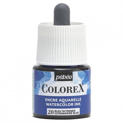Pebeo Colorex Tinta acuarelable 45 ml - 20 - Azul ultramar
