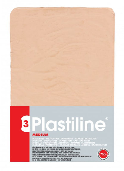 Plastiline Dureza 55 Medium Arcilla para modelar 750 g - Vleeskleur