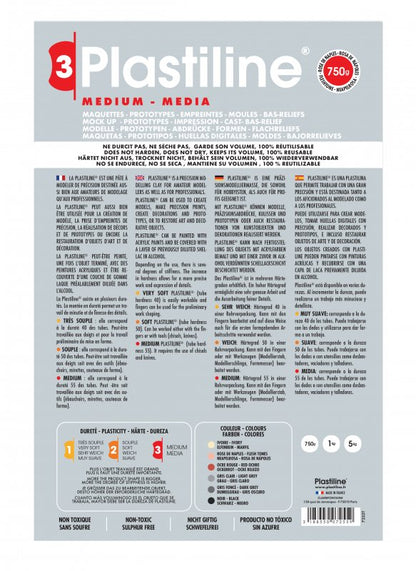 Plastiline Dureza 55 Medium Arcilla para modelar 750 g