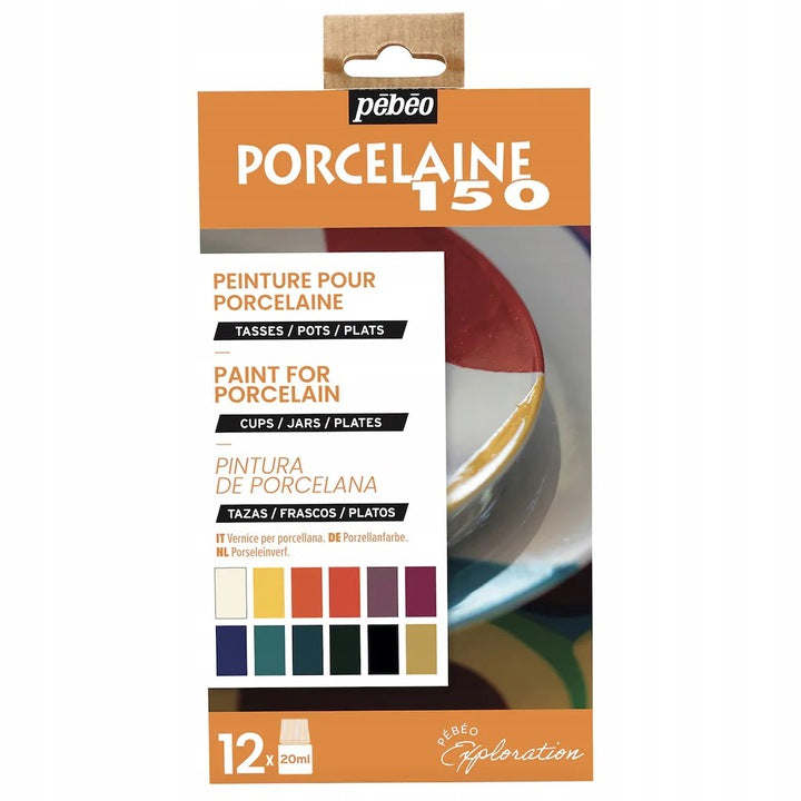 Pebeo Porcelaine 150 Sets - Initiatieset P150 Colores 1 - 6 x 20 ml