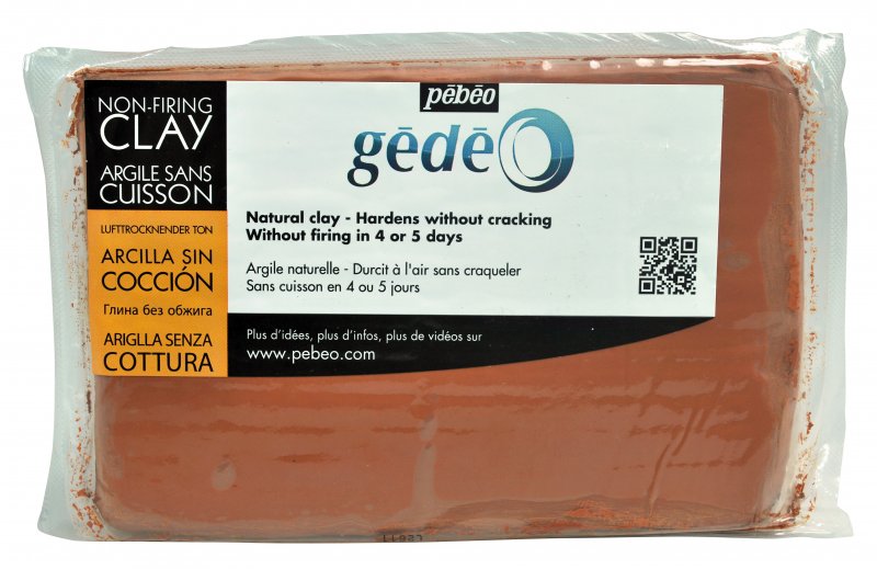 Pebeo Gédéo Arcilla de modelado de secado al aire 1,5 kg - Rojo