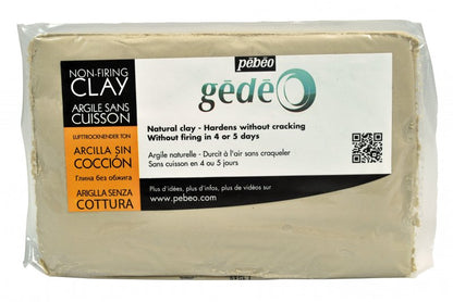 Pebeo Gédéo Arcilla de modelado de secado al aire 1,5 kg - Blanco