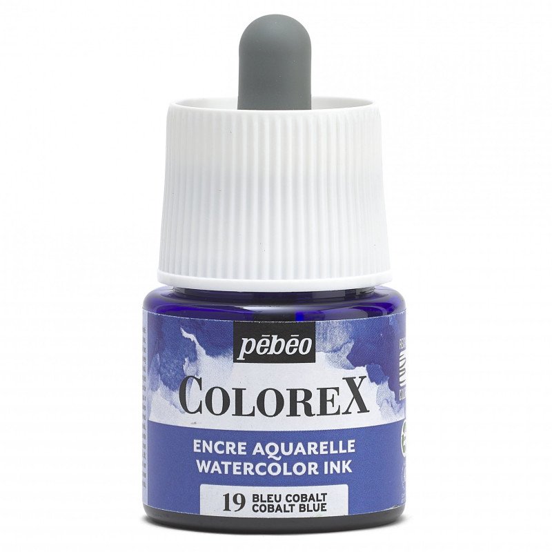 Pebeo Colorex Tinta acuarelable 45 ml - 19 - Azul cobalto