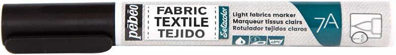 Pebeo Setacolor Light Fabric Marker 7A - Negro