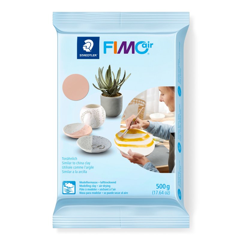 FIMO Air Basic Arcilla de modelado de secado al aire - 500 g - Vleeskleur