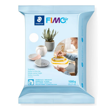 FIMO Air Basic Arcilla de modelado de secado al aire - 1 kg - Blanco
