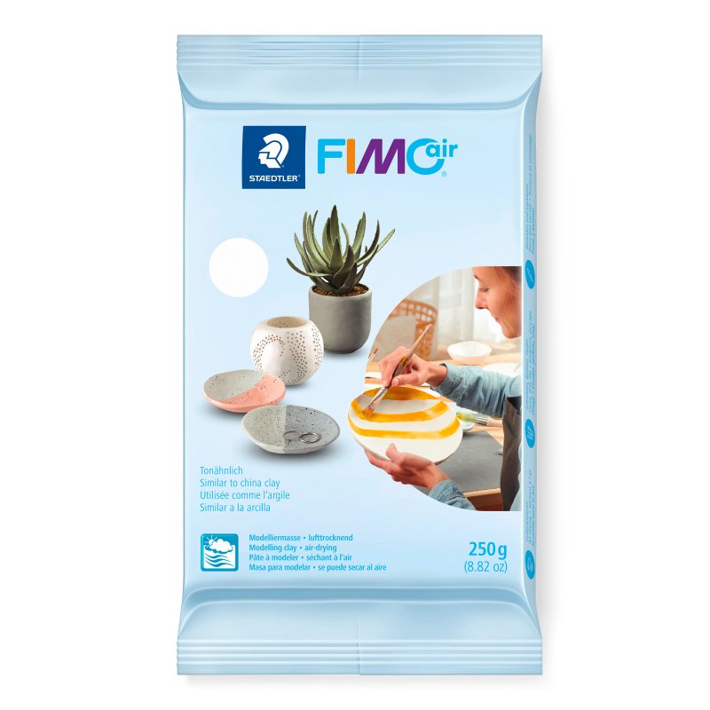 FIMO Air Basic Arcilla de modelado de secado al aire - 250 g - Blanco